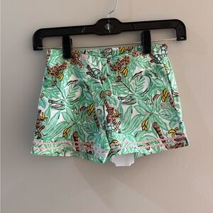 Tropical Print Girls Shorts - Jungle Print
